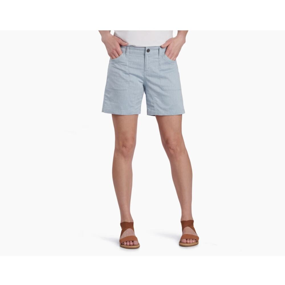 KHUL Women's Cabo Short Blue 12 Pockets Outdoor Lightweight Airy Hiking Camping